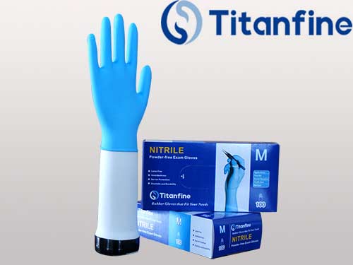 12英寸5.8g一次性實驗室醫用檢查藍色丁腈手套